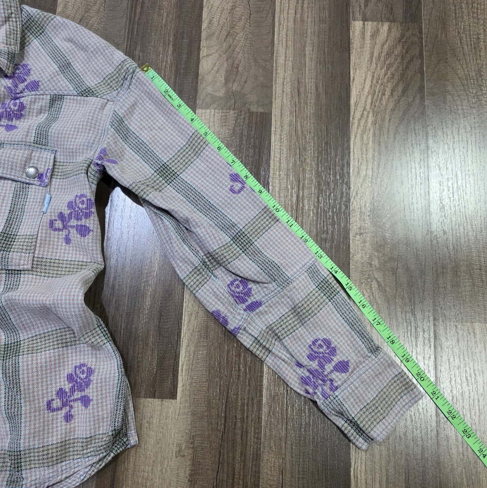 Free People We The Free Visby 100% Cotton Plaid Flannel Top w/Flap Pockets. S - Picture 6 of 8